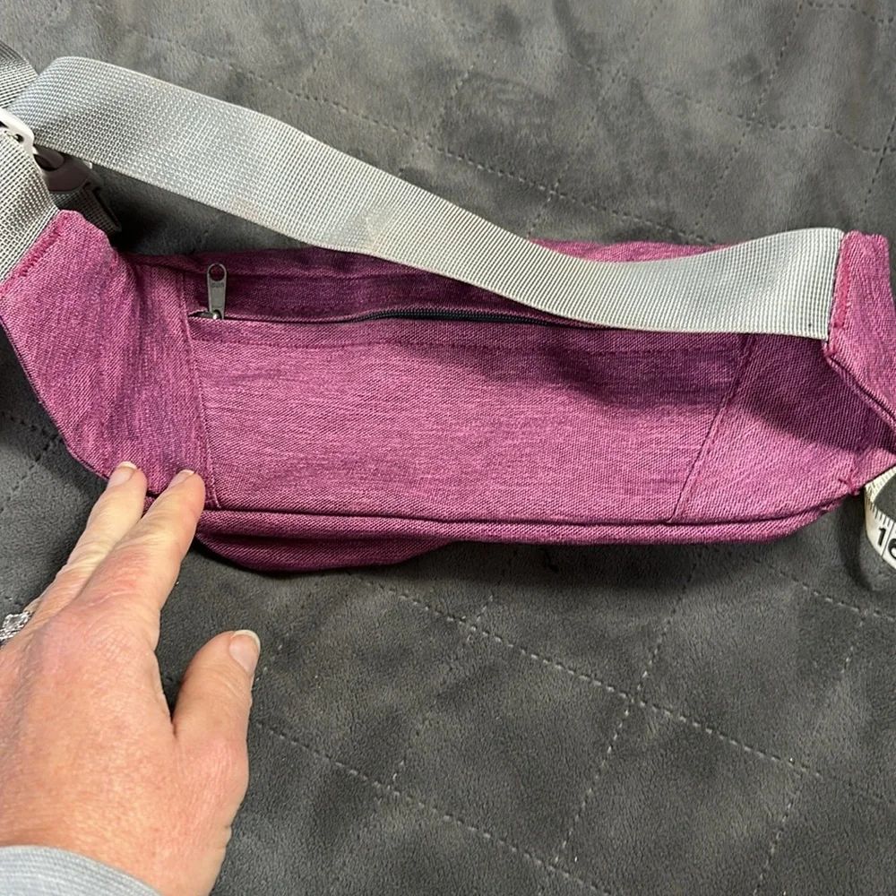WATERFLY Fanny Pack for Women Men Water Resistant Waist Pouch Slim Belt Purple - Picture 6 of 8